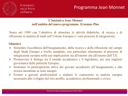 Iniziativa Jean Monnet - Università degli Studi di Padova