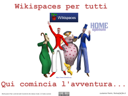 Wikispaces per tutti