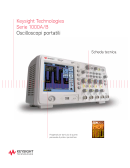 Keysight Technologies Serie 1000A/B Oscilloscopi portatili