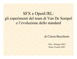 SFX e OpenURL: