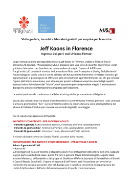 Jeff Koons in Florence - Musei Civici Fiorentini