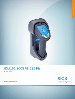 IDM16x IDM161-300S RS-232 Kit, Scheda tecnica online