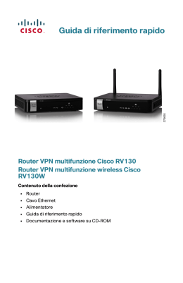 Cisco RV130/RV130W Multifunction VPN Router Quick Start Guide