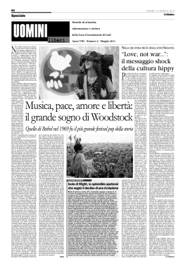 Musica, pace, amore e libertà: il grande sogno di Woodstock