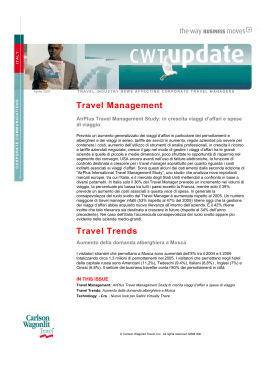 Travel Management Travel Trends