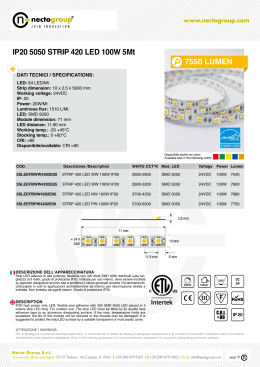 sct-IP20 5050 Strip 420 LED 100W 5Mt