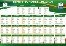 Calendario Serie B - 2013 - 2014