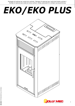 1 Montaggio kit optional per uscita fumi verticale / Montage kit