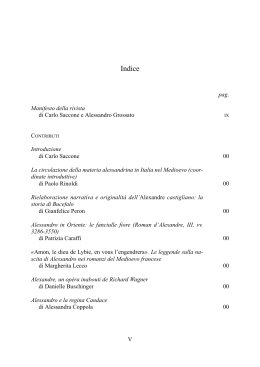 Indice del Volume - Università di Bologna