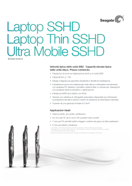 Laptop SSHD Laptop Thin SSHD Ultra Mobile SSHD