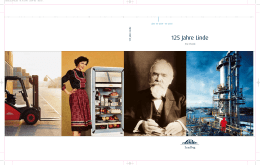 125 Jahre Linde - Eine Chronik
