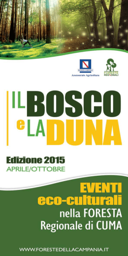 Brochure Il Bosco e la Duna 2015