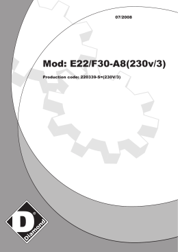 Mod: E22/F30-A8(230v/3)