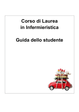 Corso di Laurea in Infermieristica Guida dello studente