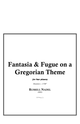 Fantasia & Fugue on a Gregorian Theme