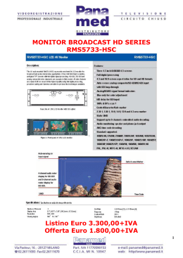 MONITOR BROADCAST HD SERIES RMS5733