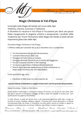 Magic Christmas in Val d`Ayas