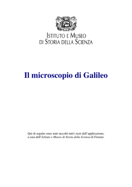 Il microscopio di Galileo