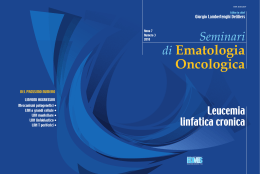 Seminari di Ematologia Oncologica - Società Italiana di Ematologia