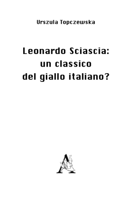 Leonardo Sciascia: un classico del giallo italiano?
