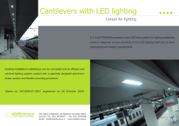 C.T. ELETTRONICA presents a new LED lamp system for lighting