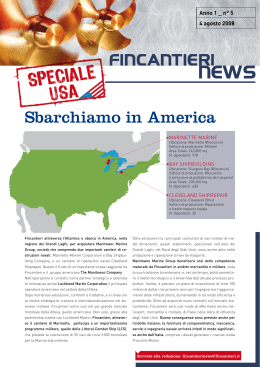Fincantieri News n 5 - SPECIALE USA