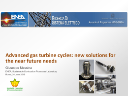 Advanced gas turbine cycles: new solutions for the near future needs