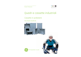 Cassette in poliestere - GE Industrial Solutions
