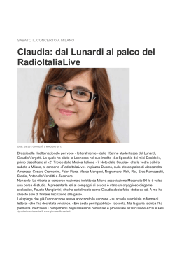 letteralmente - della 15enne studentessa del Lunardi, Claudia