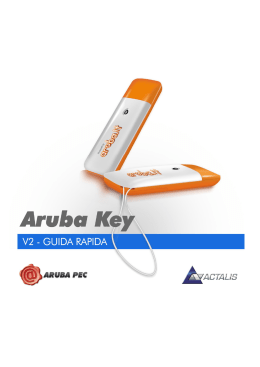 Aruba Key - Guida Rapida all`utilizzo