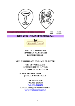 Catalogo completo distribuzione Vinoteca vini e distillati