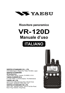 VR-120D Manuale d`uso
