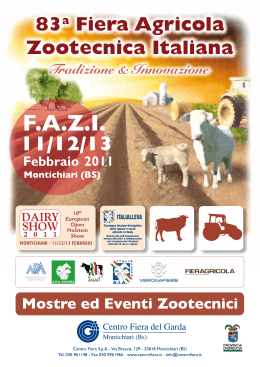 83a Fiera Agricola Zootecnica Italiana