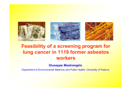 Feasibility of a screening program for lung cancer in 1119