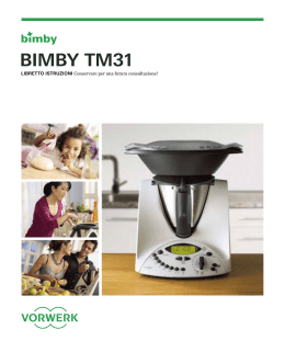 Manuale istruzioni BIMBY ® TM31