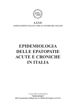 epidemiologia delle epatopatie acute e croniche in italia
