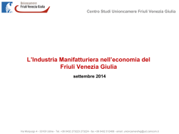 LE FONTI STATISTICHE - Friuli Future Forum