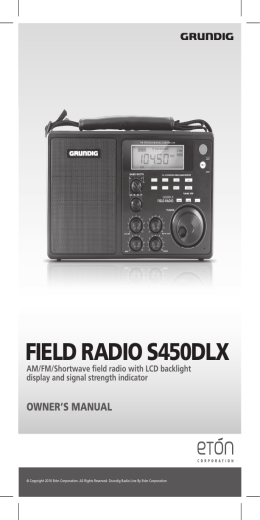 FIELD RADIO S450DLX
