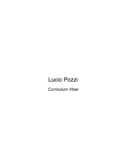 Lucio Pozzi`s Bio