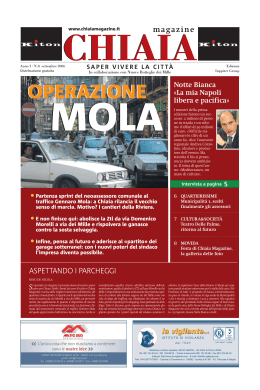 operazione mola - Chiaia Magazine