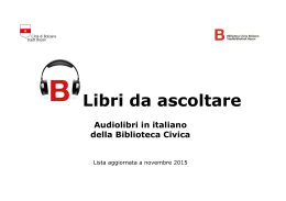 Audiolibri italiani novembre 2015