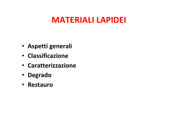 2 - Materiali Lapidei