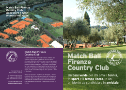 Depliant Matchball Firenze Country Club 2014