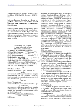 Tribunale di Vicenza, sentenza 20 marzo 2012