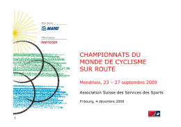 CHAMPIONNATS DU MONDE DE CYCLISME SUR ROUTE