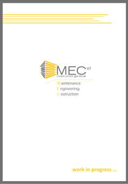 Scarica la Brochure aziendale M.E.C.