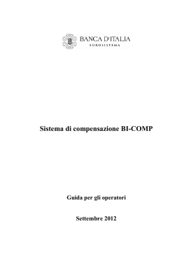 Sistema di compensazione BI-COMP
