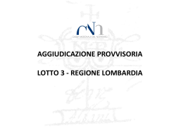 Lotto 3 - Cassa Nazionale del Notariato