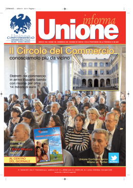 Numero 1 - Gennaio 2011 - Unione del Commercio di Milano