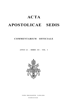 acta apostolicae sedis